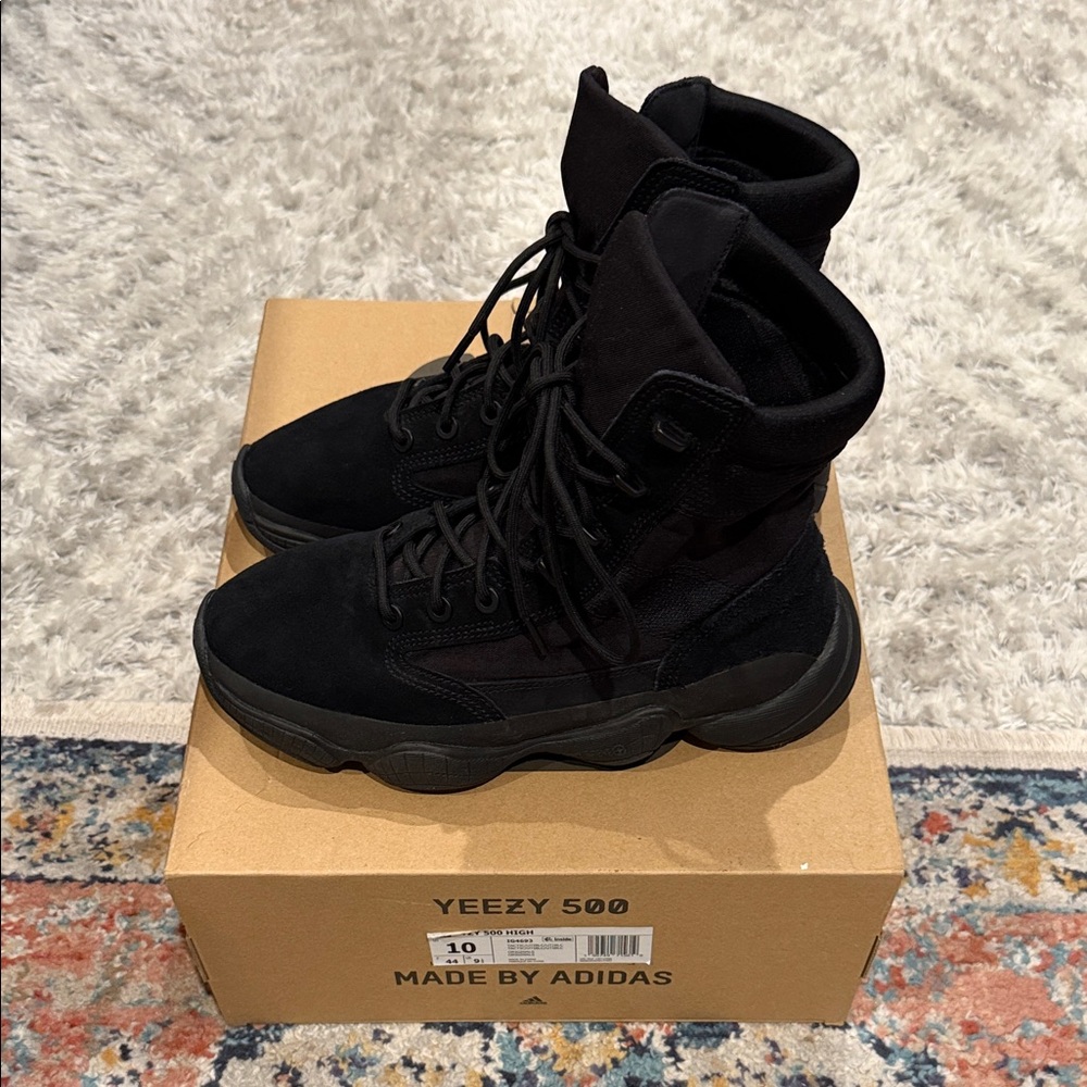 ***SOLD***Adidas Yeezy 500 High Black Boots 10